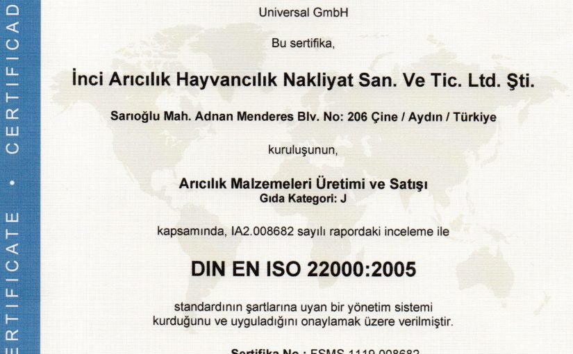 Gıda Güvenliği Yön. Sistemi Ser.